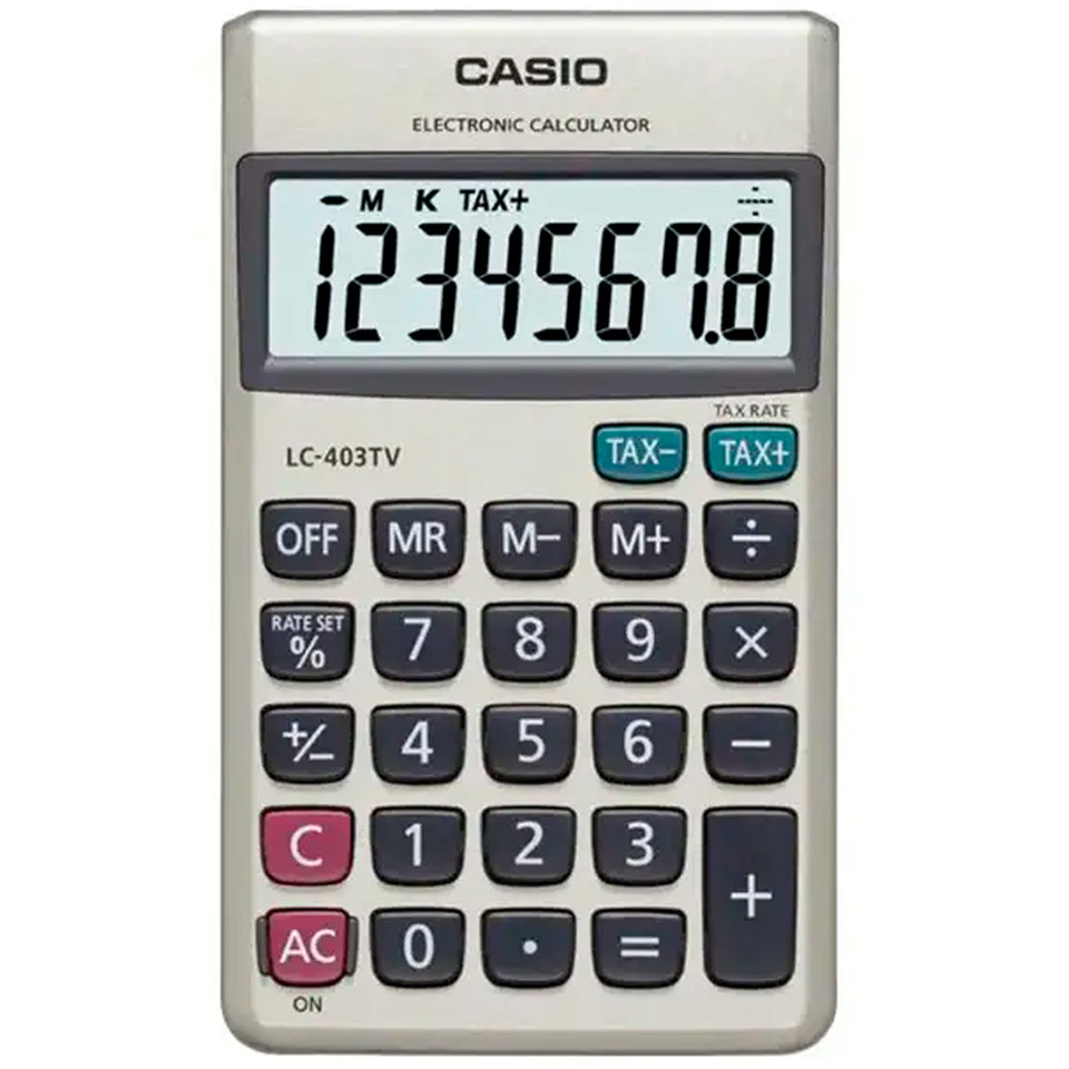 Calculadora Bolsillo Lc-403tv-Wp Casio