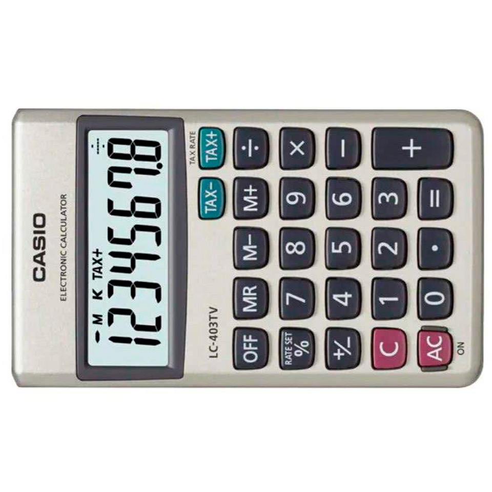 Calculadora Bolsillo Lc-403tv-Wp Casio