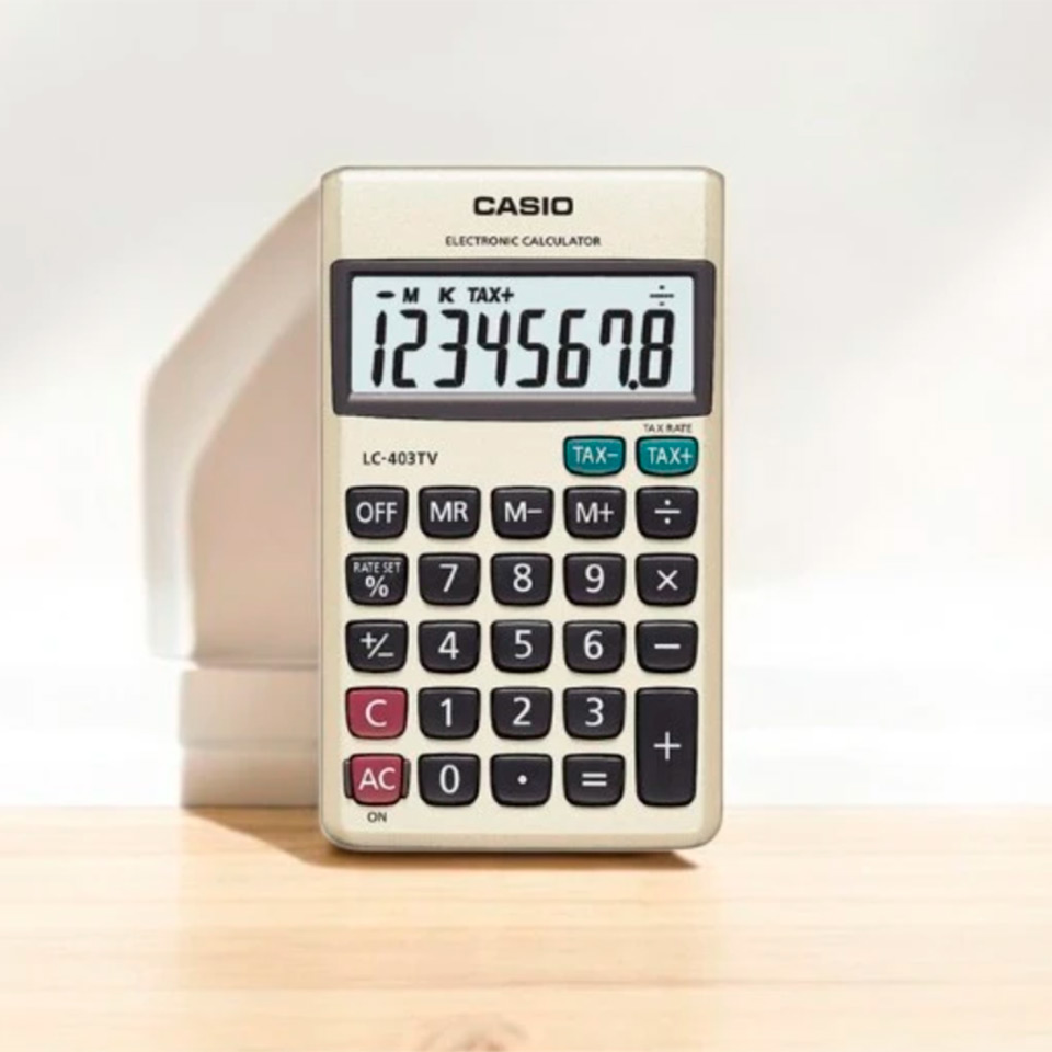 Calculadora Bolsillo Lc-403tv-Wp Casio