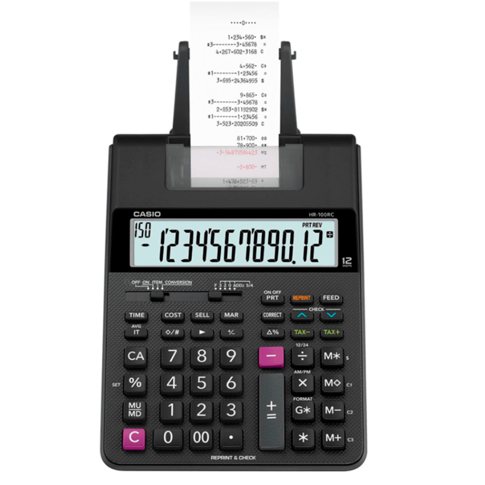Sumadora Hr-100rc-Bk-Dc Casio