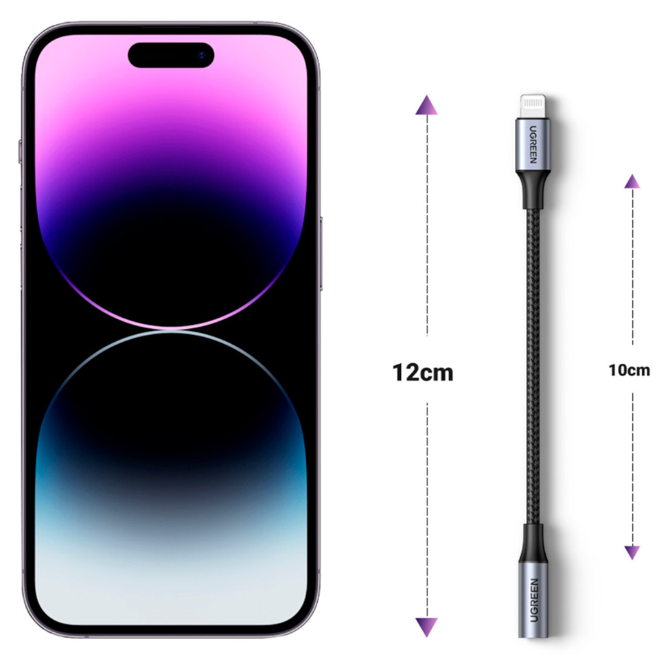 Adaptador De Audio Lightning 3.5mm Ugreen