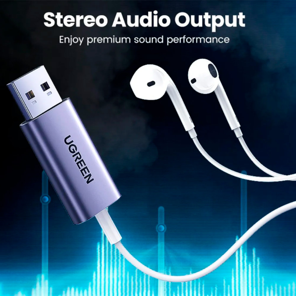 Tarjeta De Audio Externa Usb Ugreen