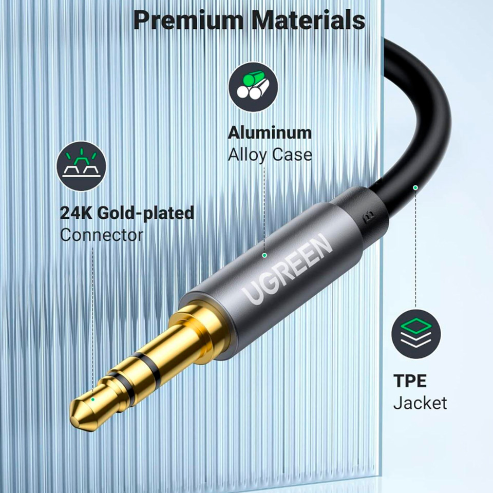 Cable Extension Plug Jack 3.5mm Ugreen