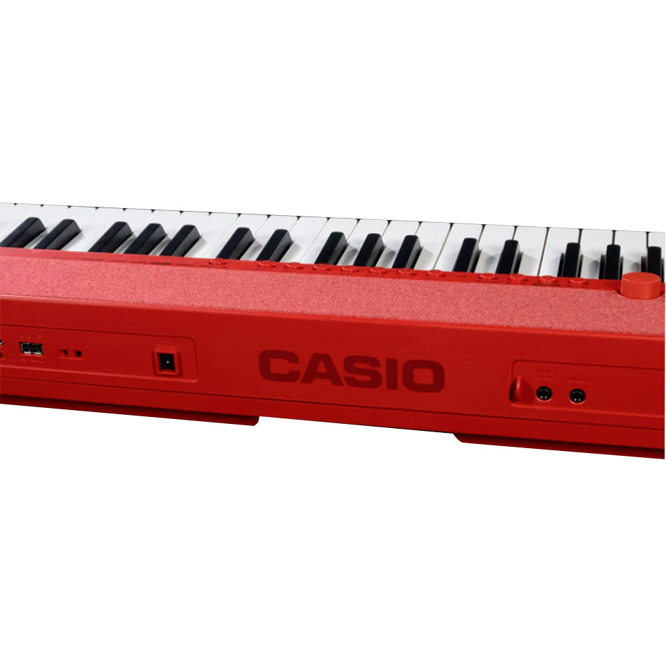 Teclado Casio 61 Teclas Ct-S1rdc2 Rojo
