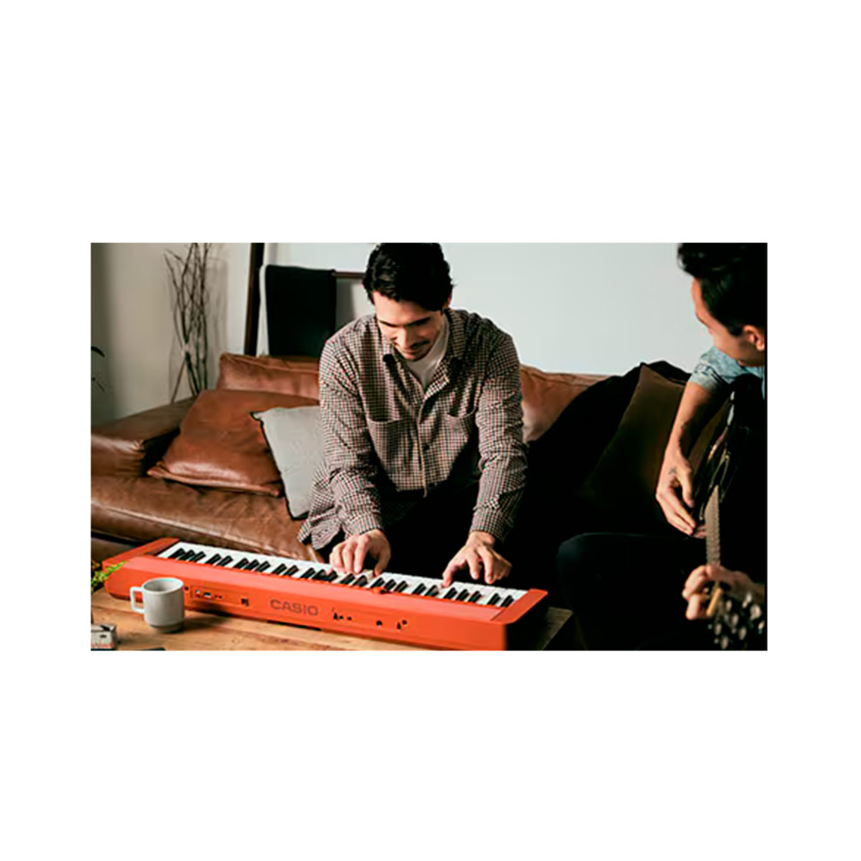 Teclado Casio 61 Teclas Ct-S1rdc2 Rojo