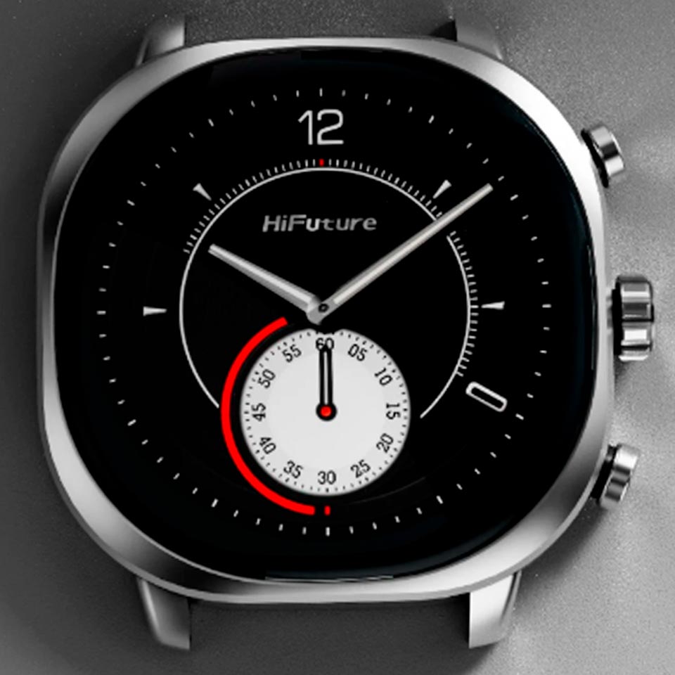 Smartwatch Aix Plateado frente