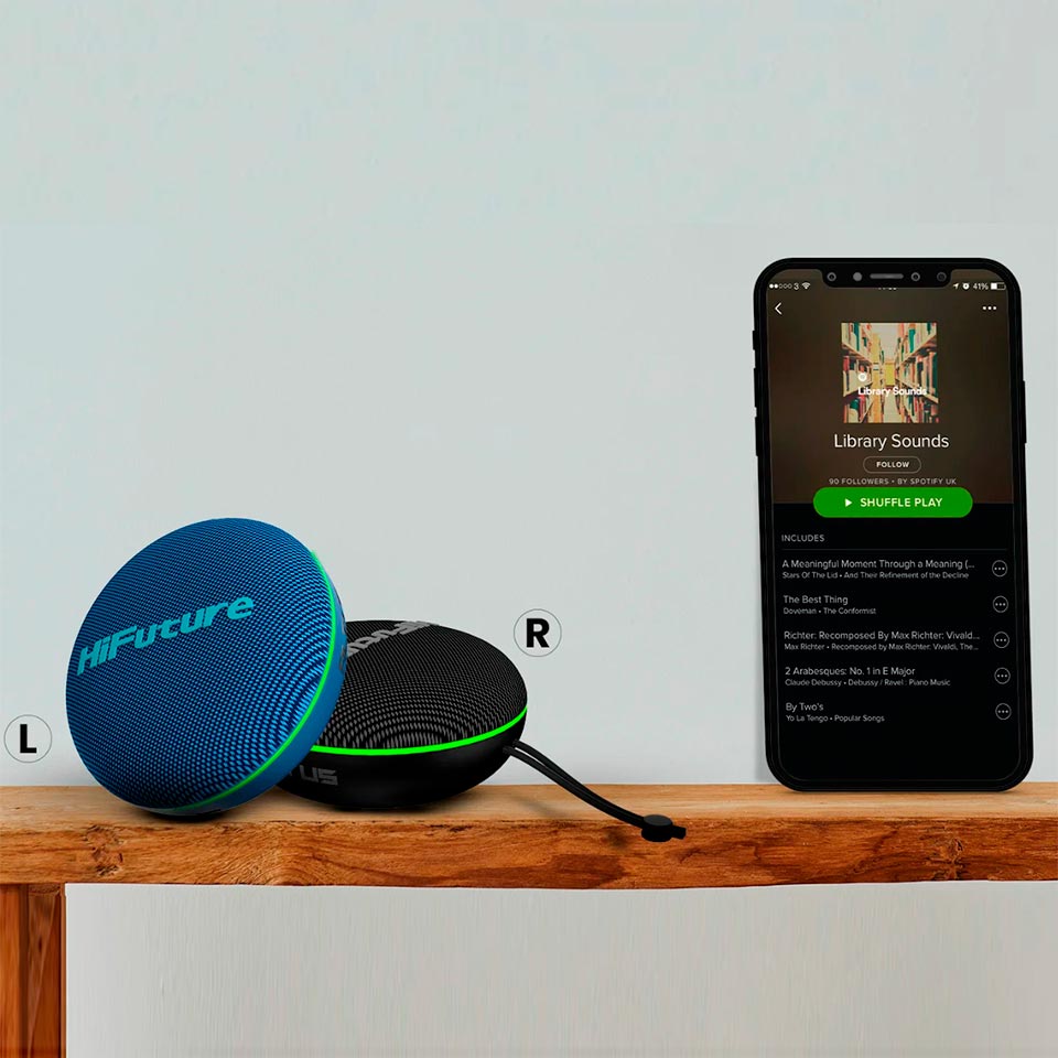 Parlante Altus bluetooth HiFuture negro