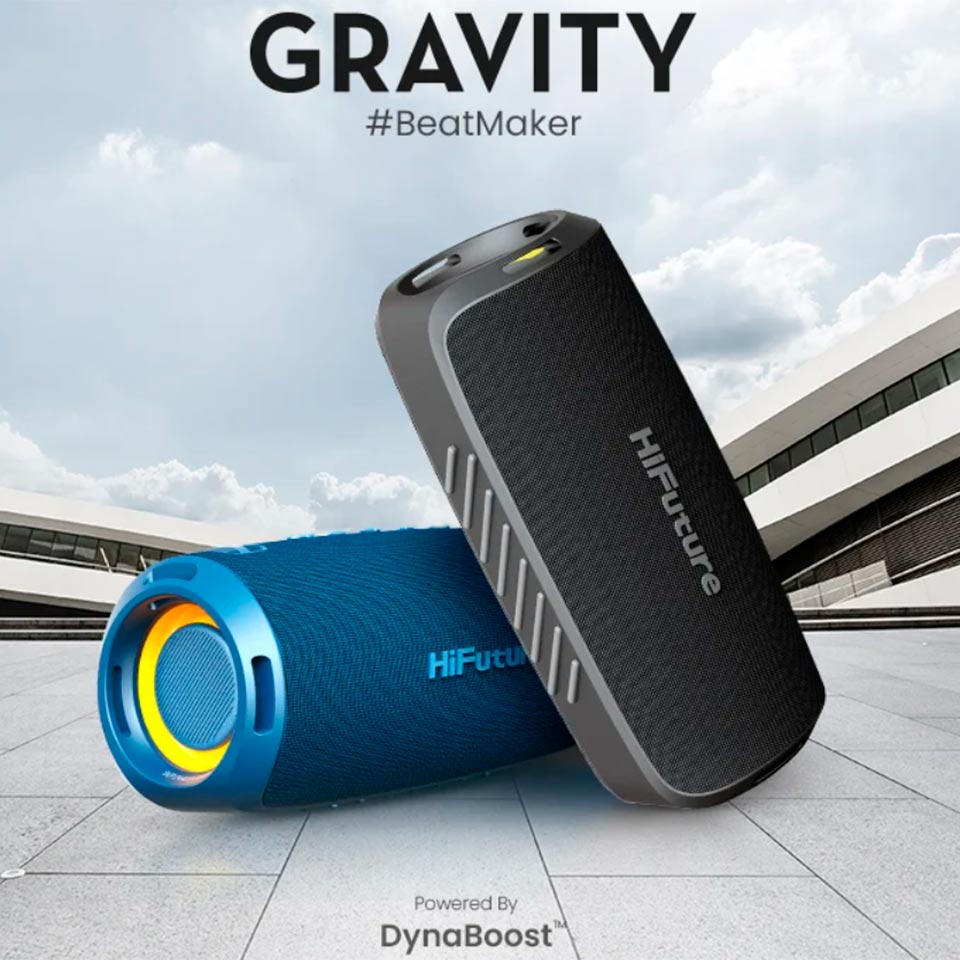 Parlante Gravity portatil compacto