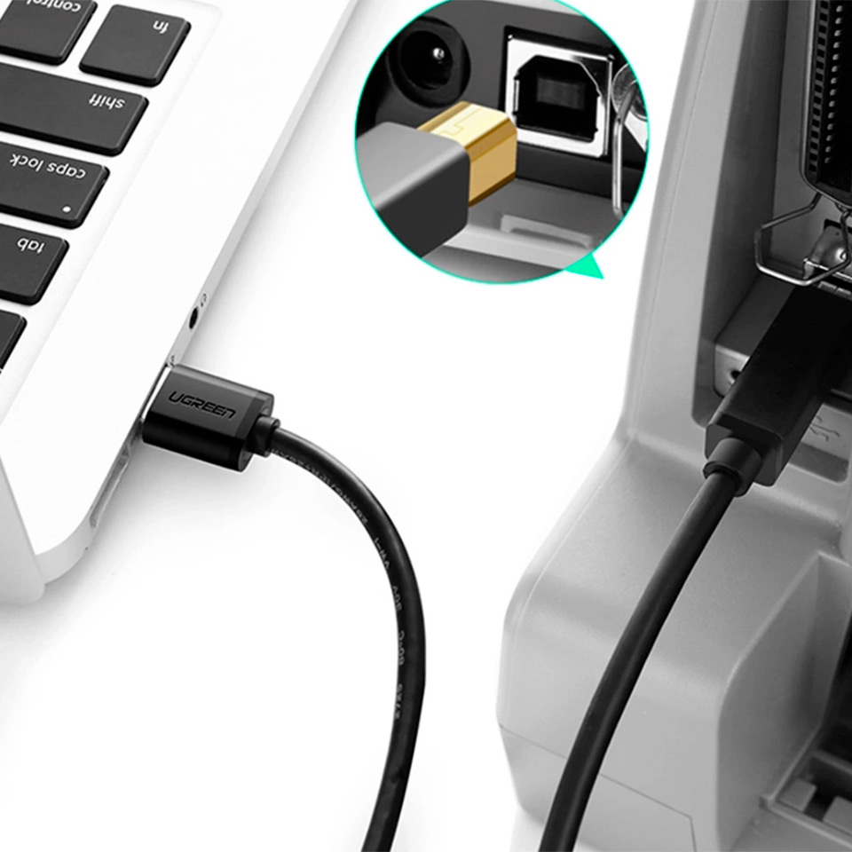 Cable De Datos Impresora Usb-A Usb-B Ugreen