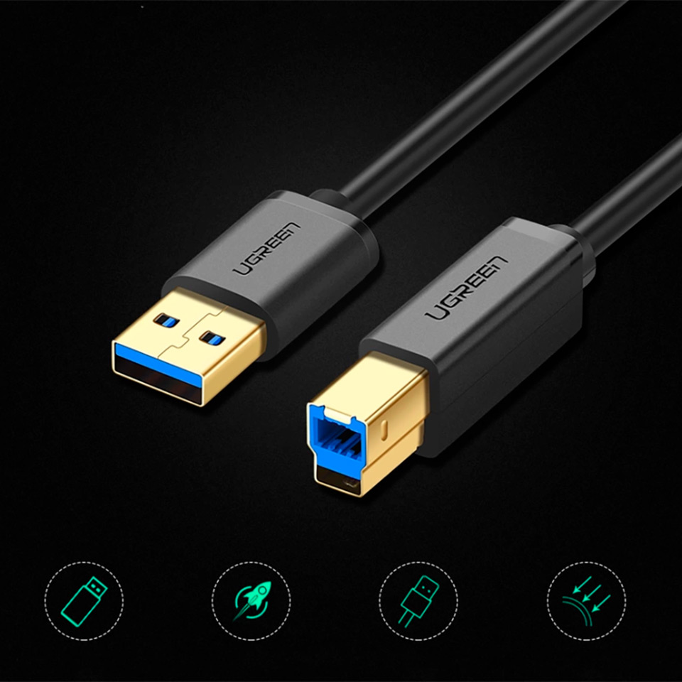 Cable De Datos Impresora Usb-A Usb-B Ugreen