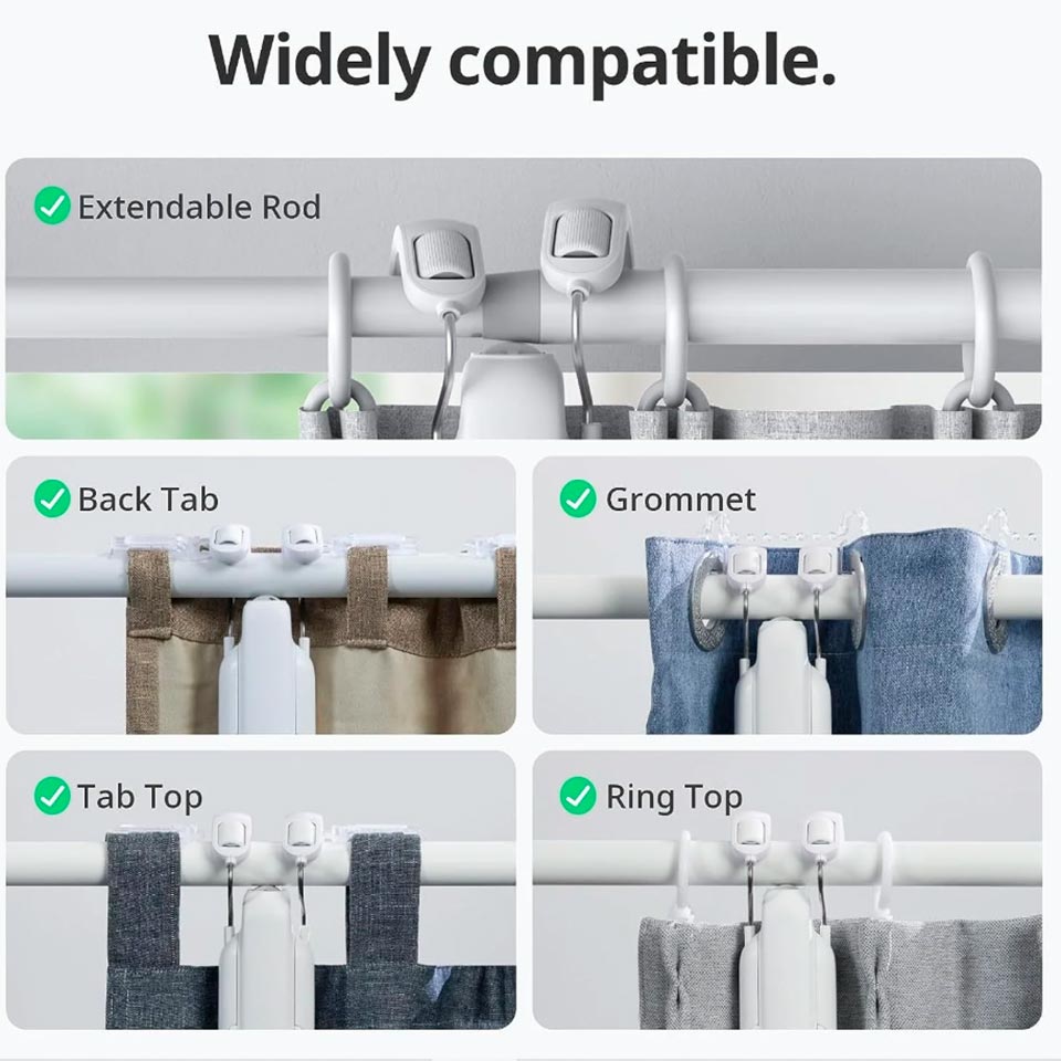 Motor Para Cortina Smart Rod Retrofit Ojal 