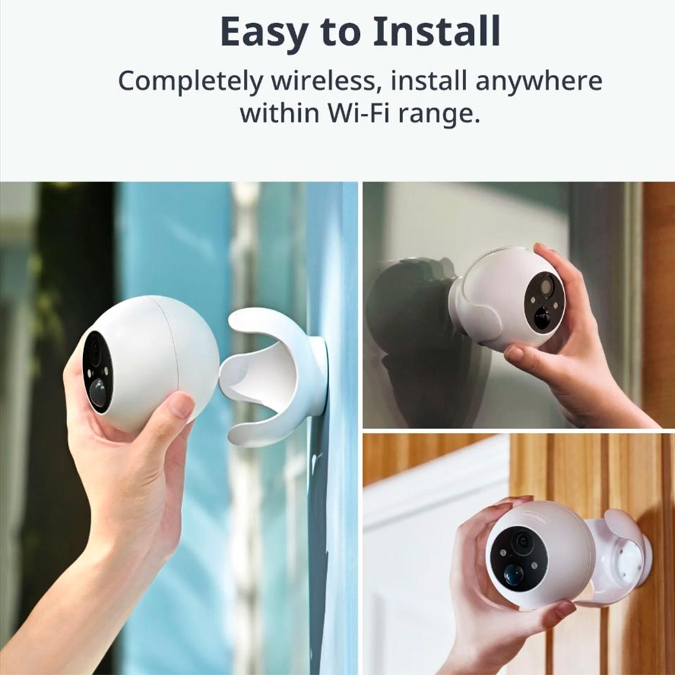 Camara Exterior 2k Wifi Con Batería Luz Led Switchbot
