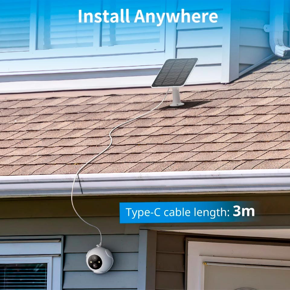 Panel Solar Para Spotlight Camara 