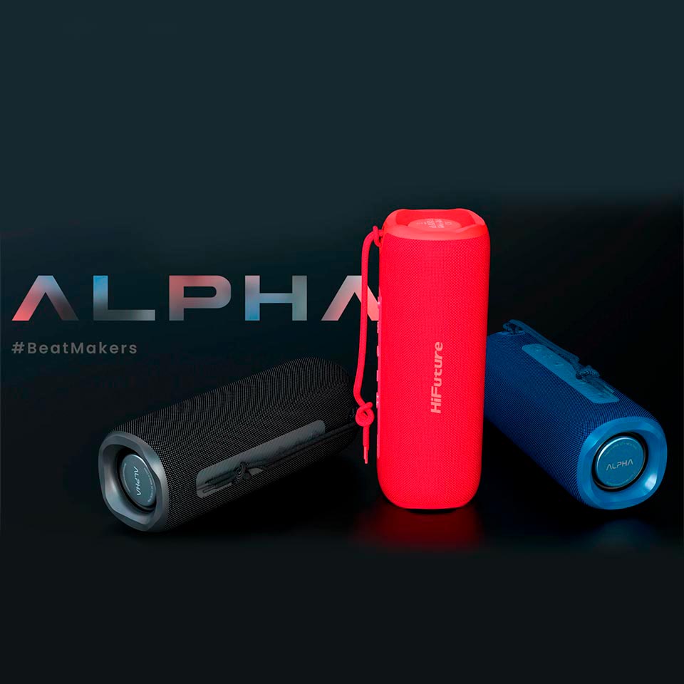 Parlante Alpha bluetooth azul